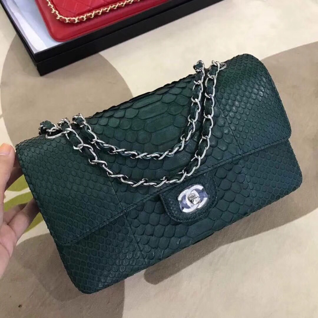 túi xách chanel classic da trăn