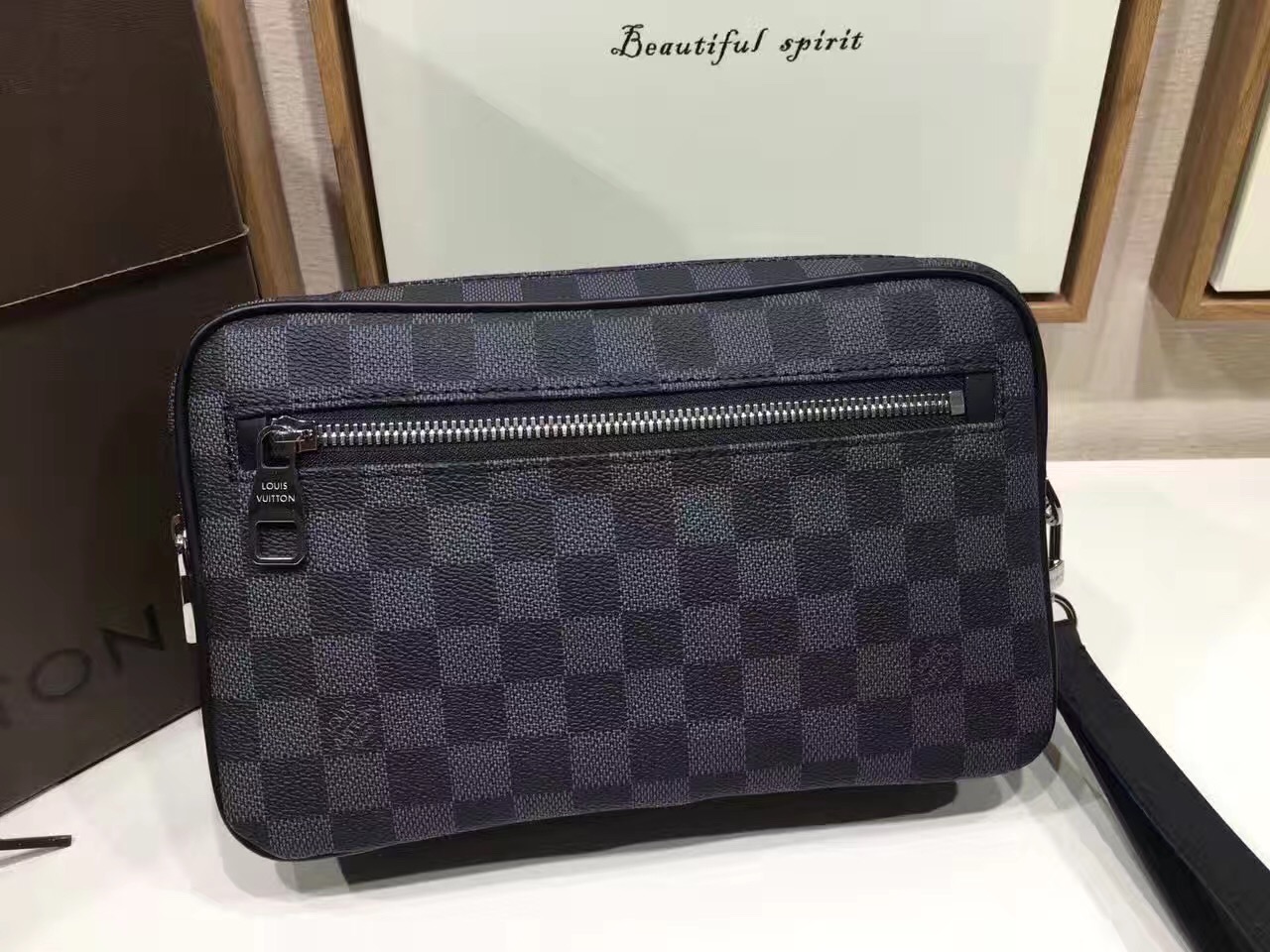 Túi Xách Louis Vuitton Canvas Kasai Clutch Man's Bag-N41664-TXLV082