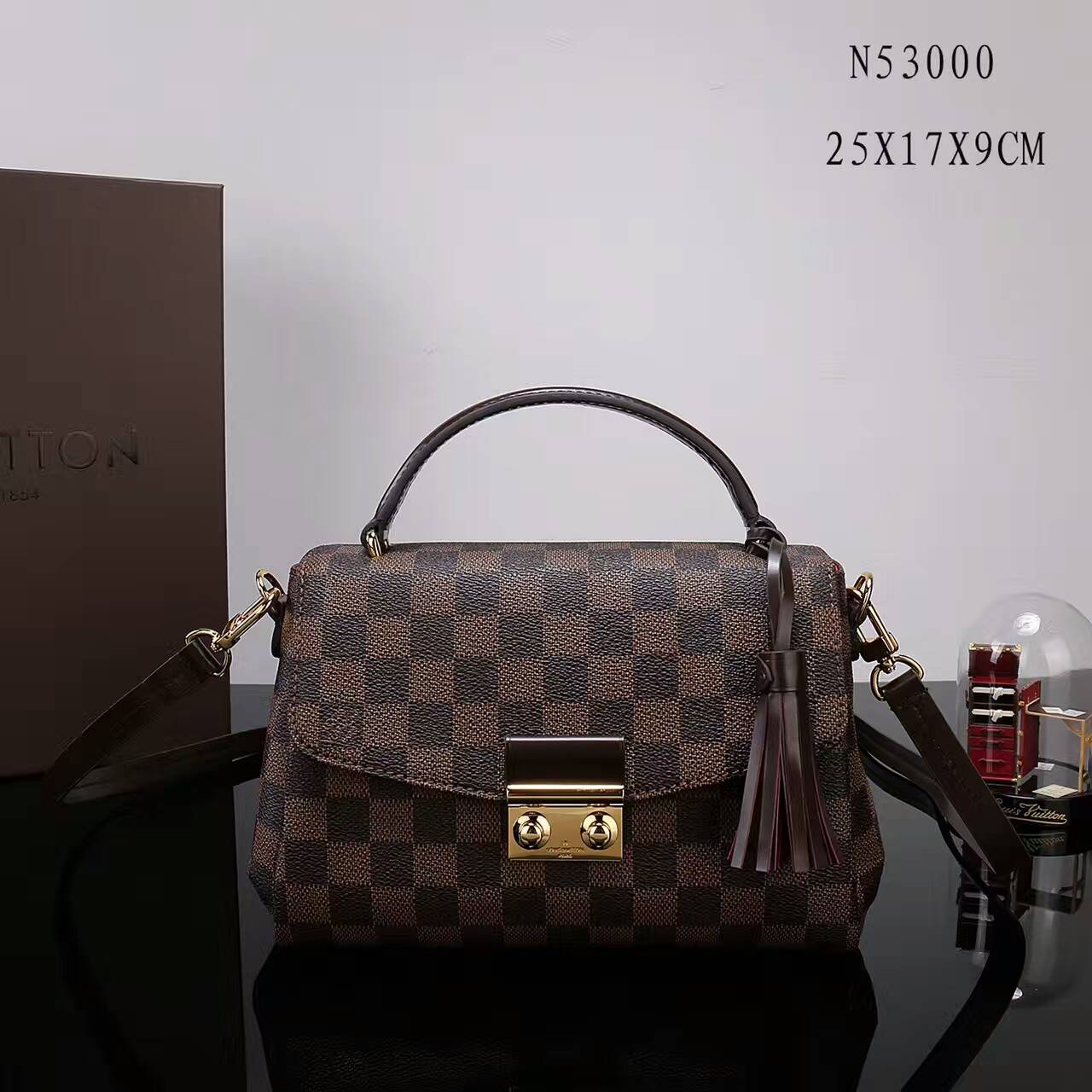 Túi Xách Louis Vuitton Damier Ebene Croisette-N53000-TXLV045