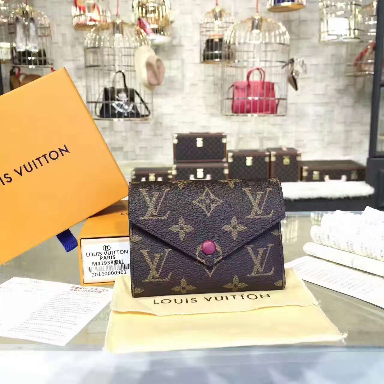 Ví Nữ Louis Vuitton Monogram Victorine Wallet-M41938-VNLV117