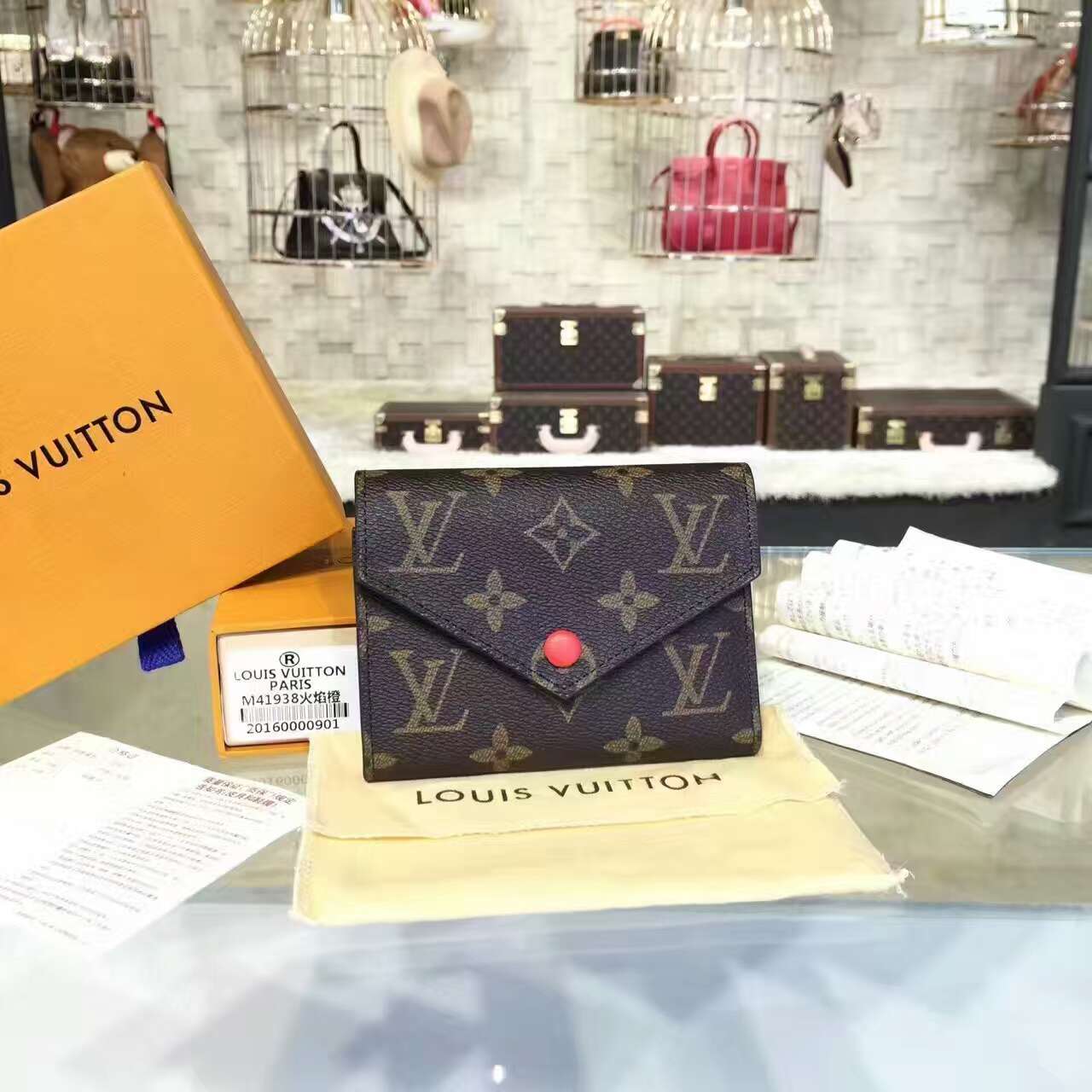 Ví Nữ Louis Vuitton Monogram Victorine Wallet-M41938-VNLV118