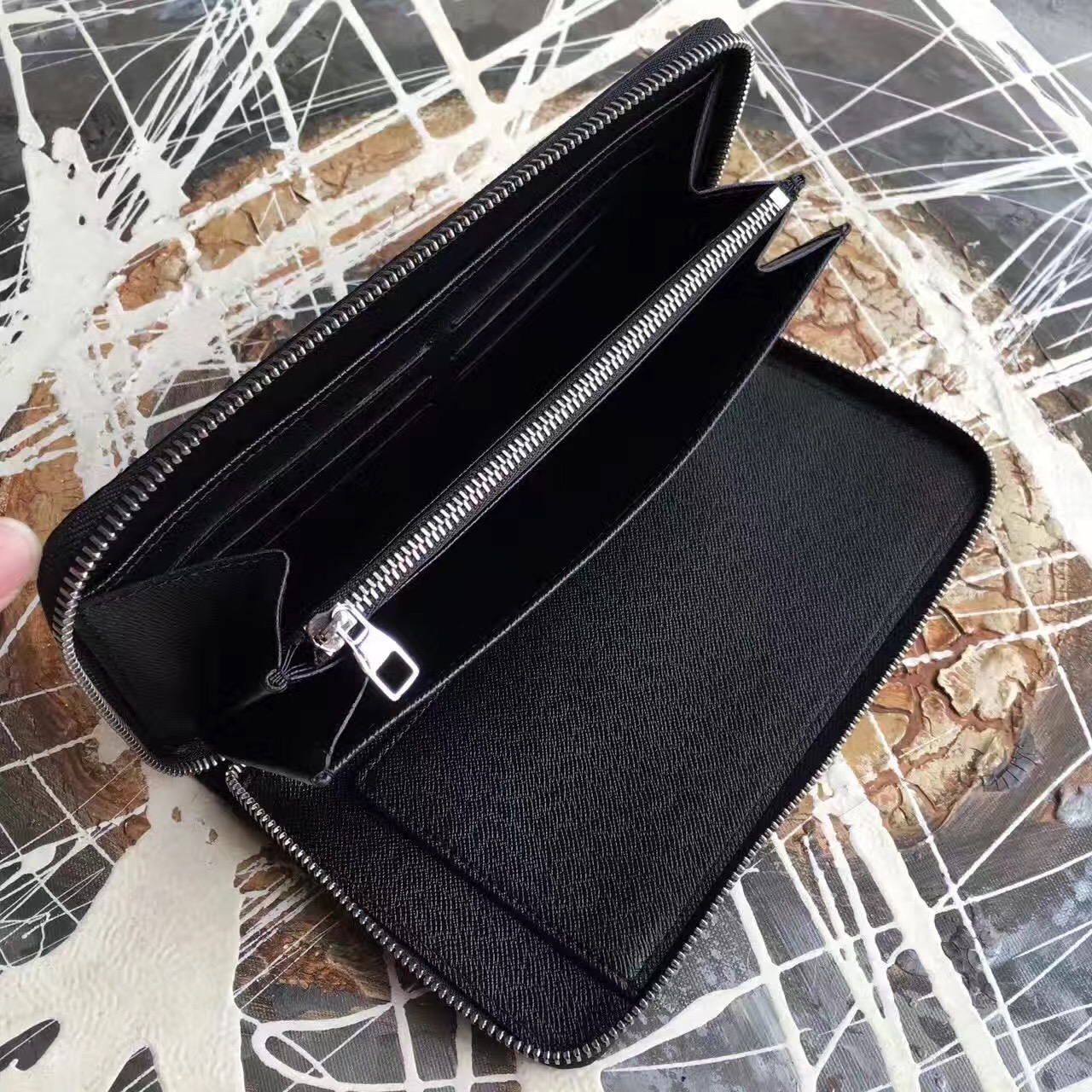 Louis vuitton Damier Graphite zippy-organizer-N41683-txlv150(7)