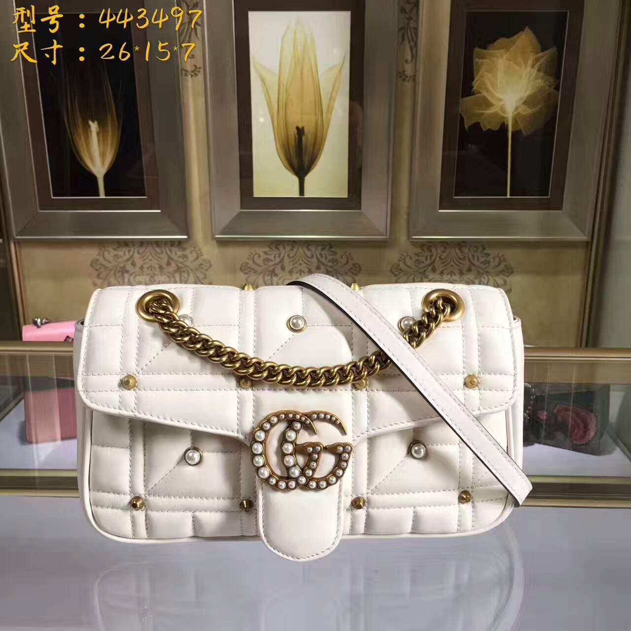 Tui-xach-Gucci GG Marmont matelassé shoulder bag-443497-txgc002(6)