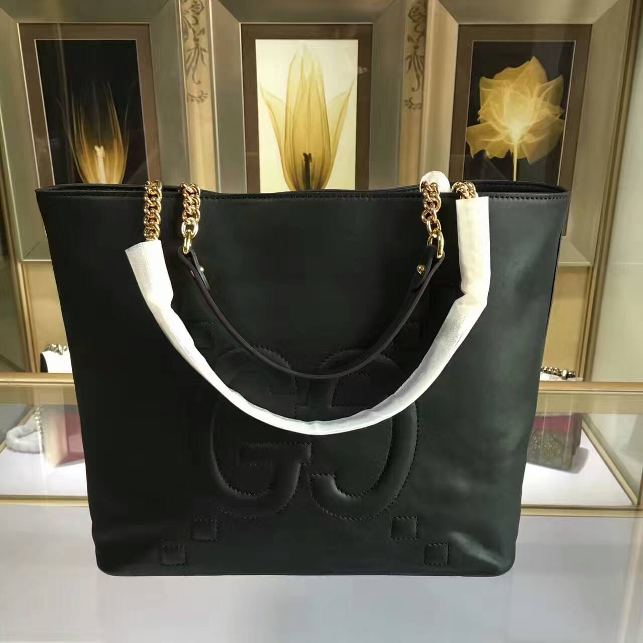 tui-xach-Gucci Embossed GG leather tote-453561-txgc022(2)