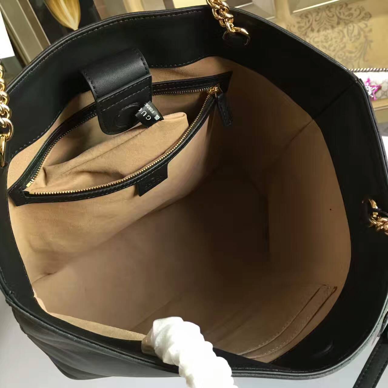 tui-xach-Gucci Embossed GG leather tote-453561-txgc022(4)