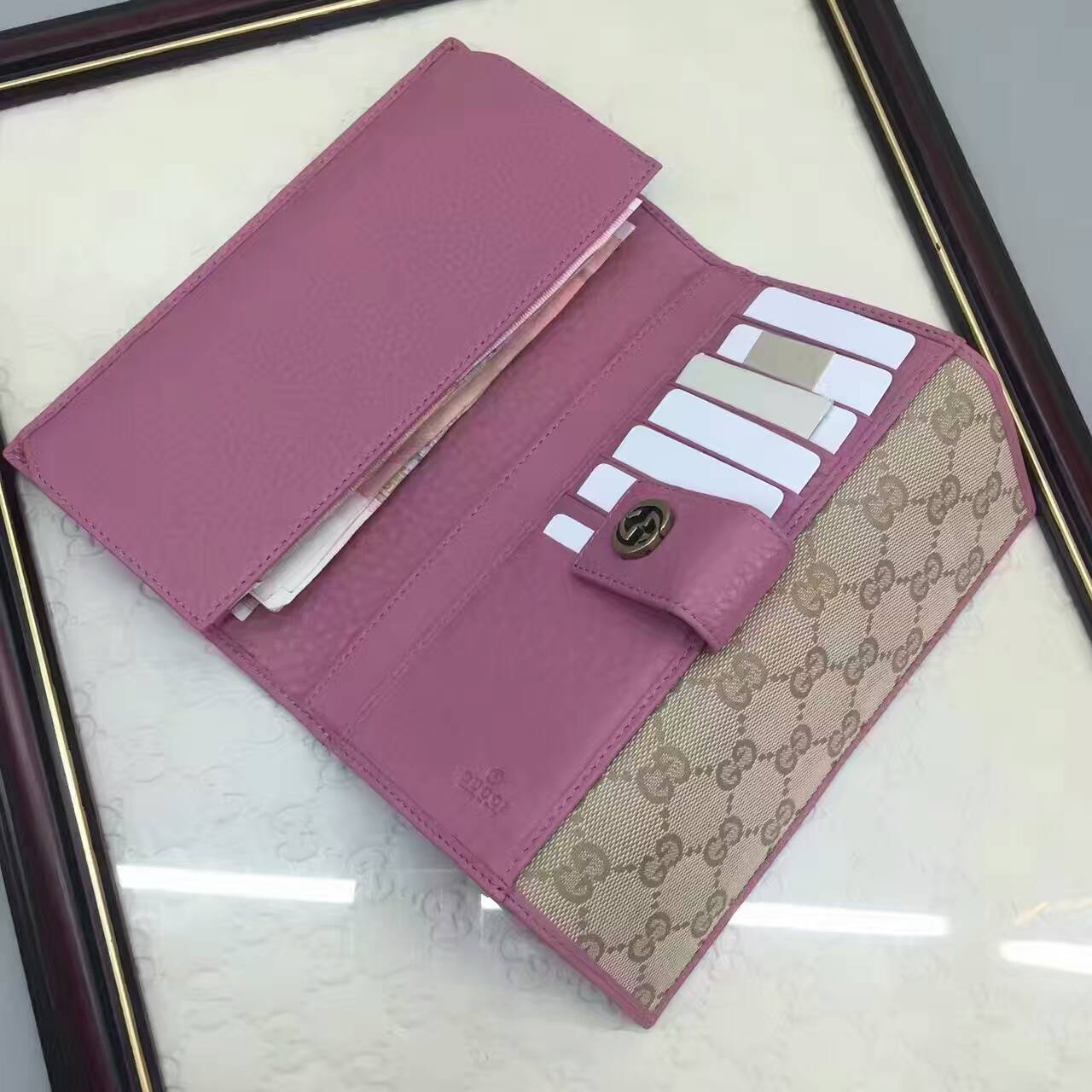 Gucci GG Signature wallet-337335(3)