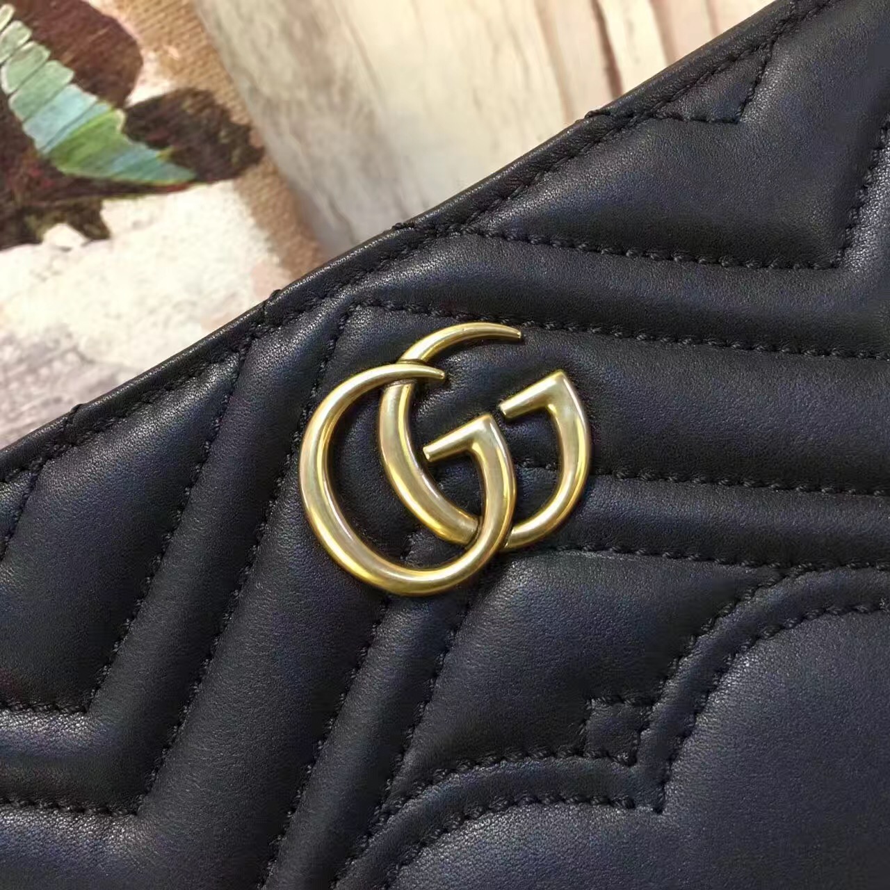 Gucci GG Marmont Matlase clutch-448450-3