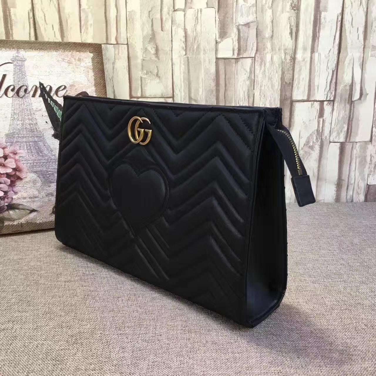 Gucci GG Marmont Matlase clutch-448450-7