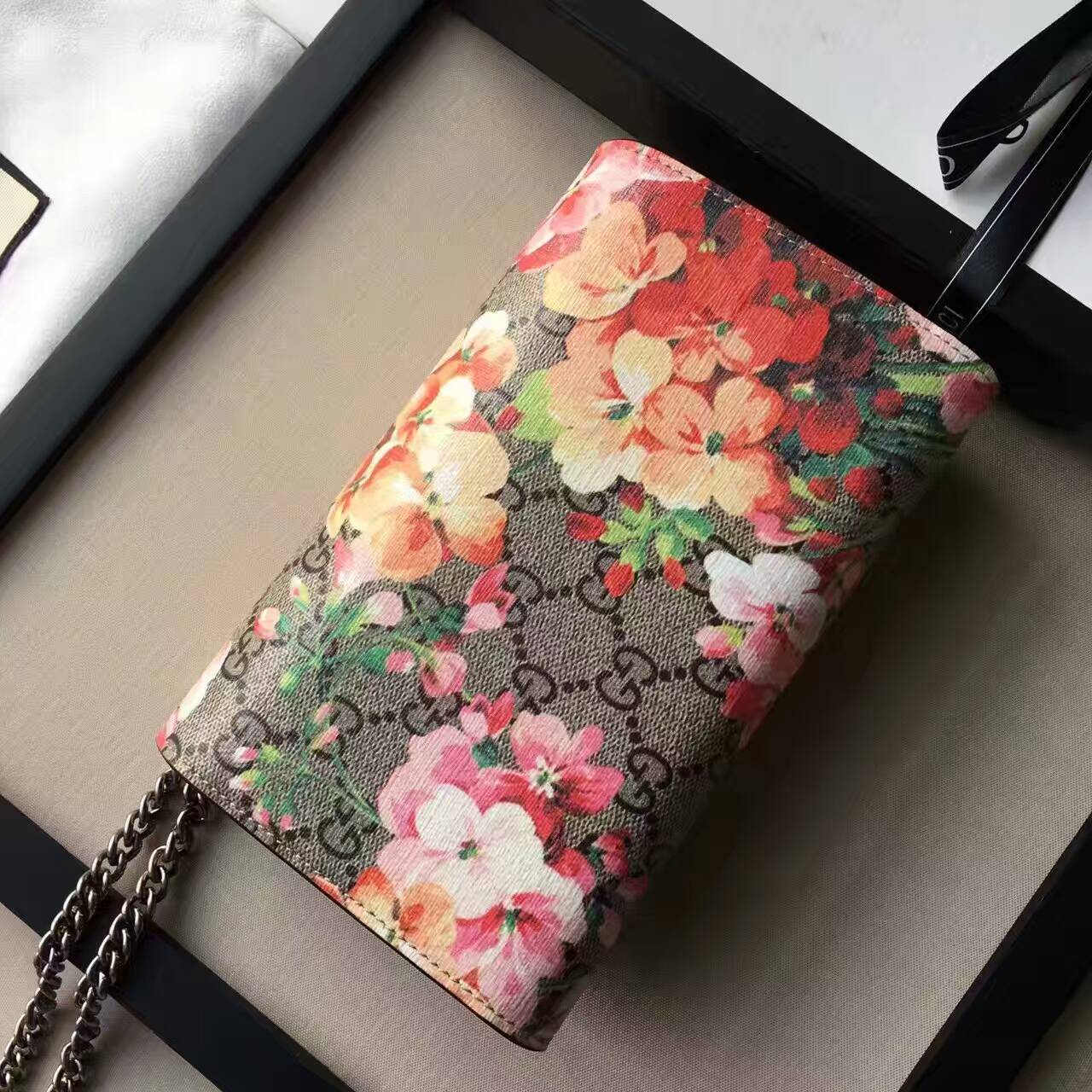 Gucci Dionysus Blooms print mini chain bag-401231-1