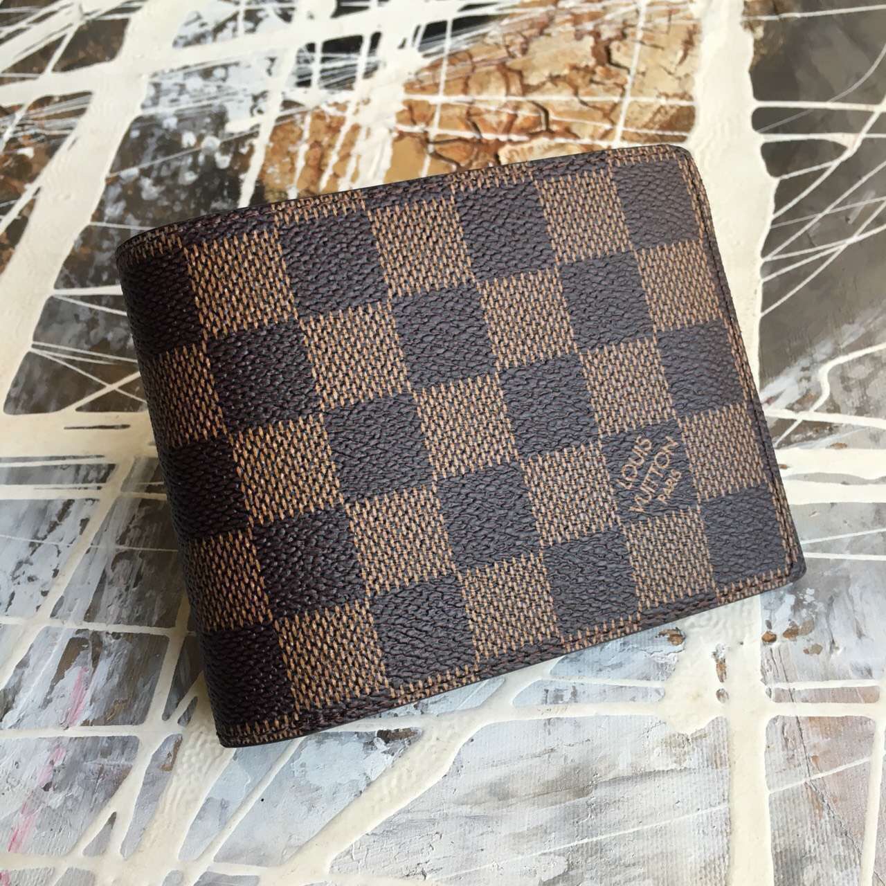 Louis vuitton Damier Azur canvas Multiple Wallet-N60895-VNLV158