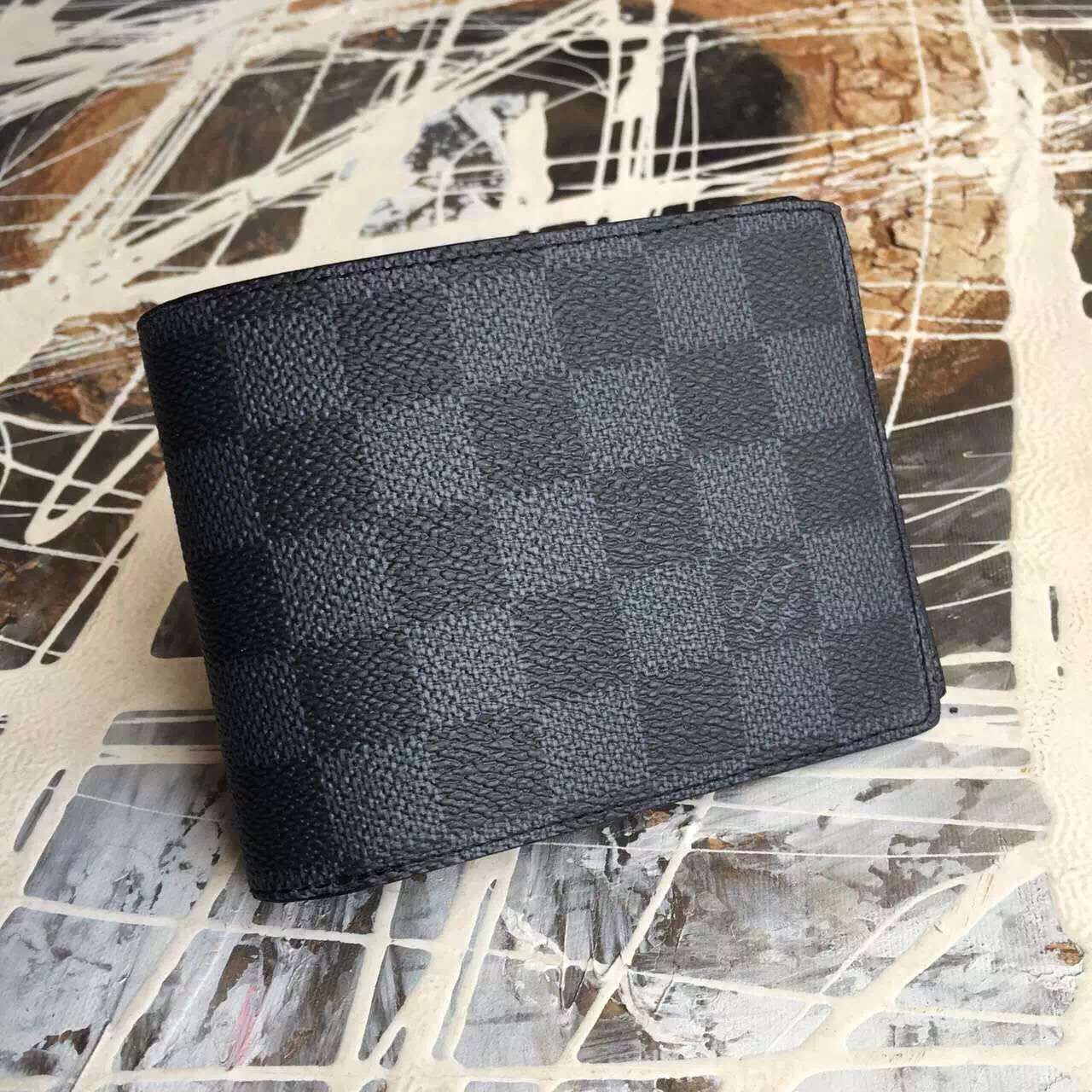 Louis vuitton Damier canvas Multiple Wallet-N61720-VNLV160