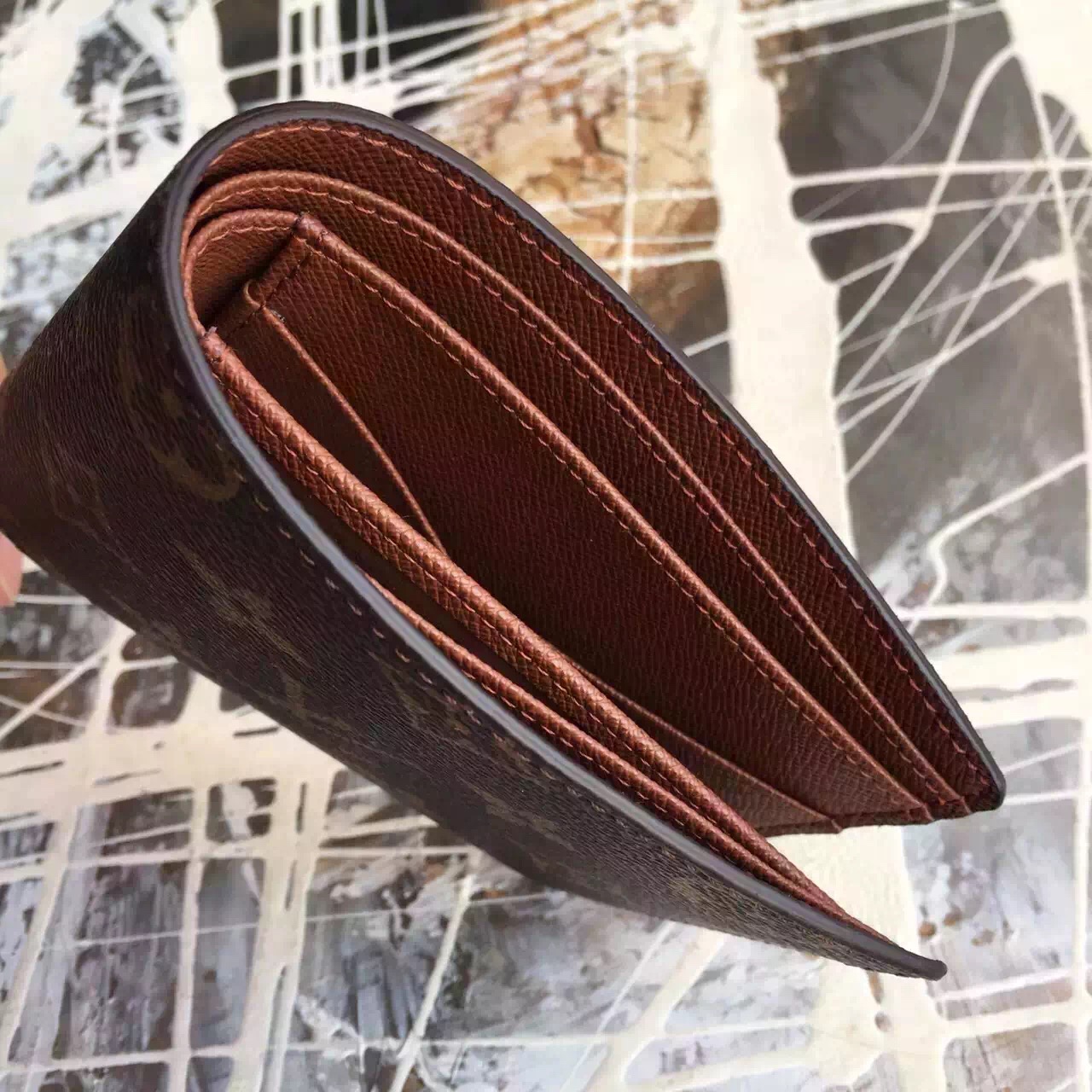 Louis vuitton monogram canvas Multiple Wallet-m60895(1)