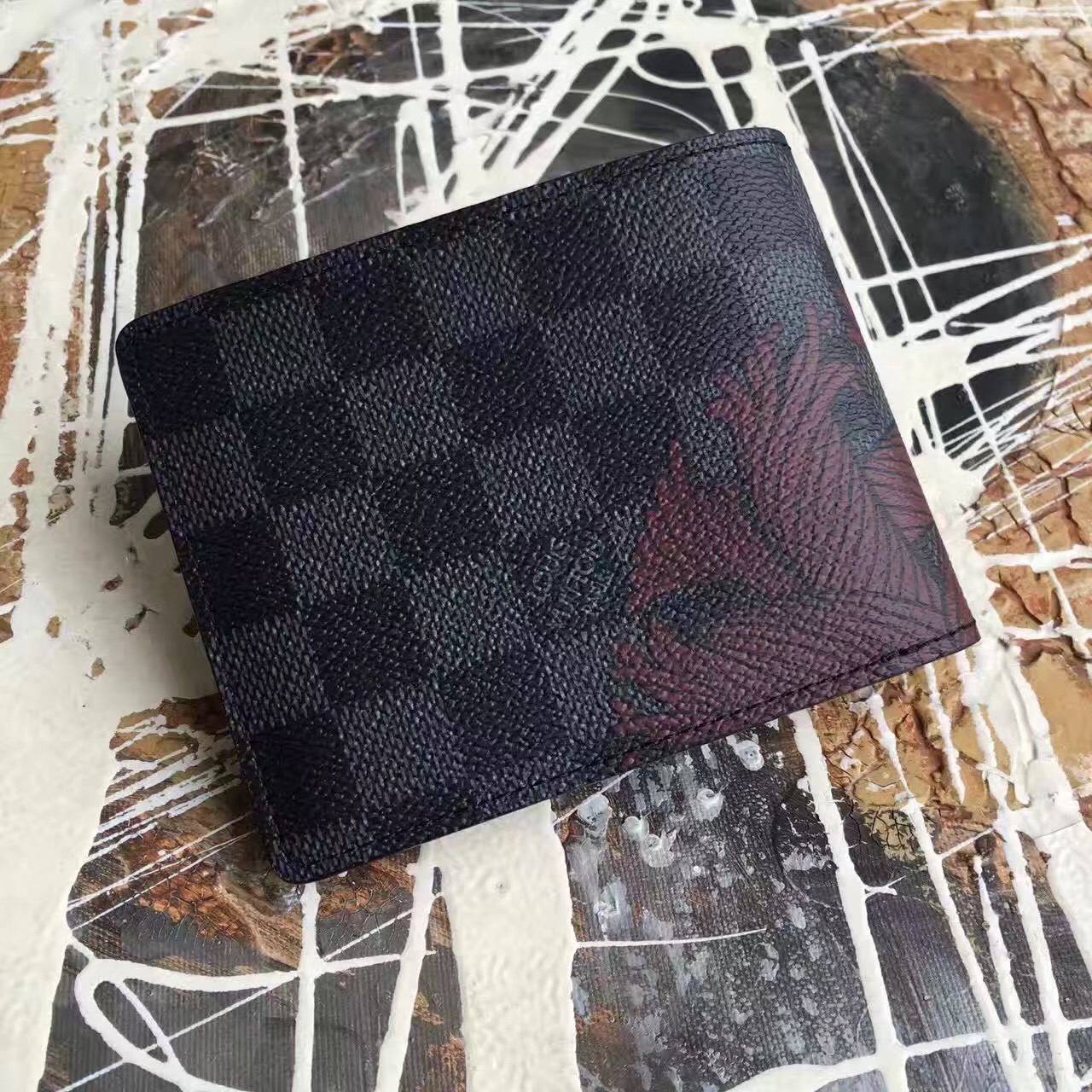 Louis vuitton Damier Graphite Slender wallet-N41679-txlv151(7)