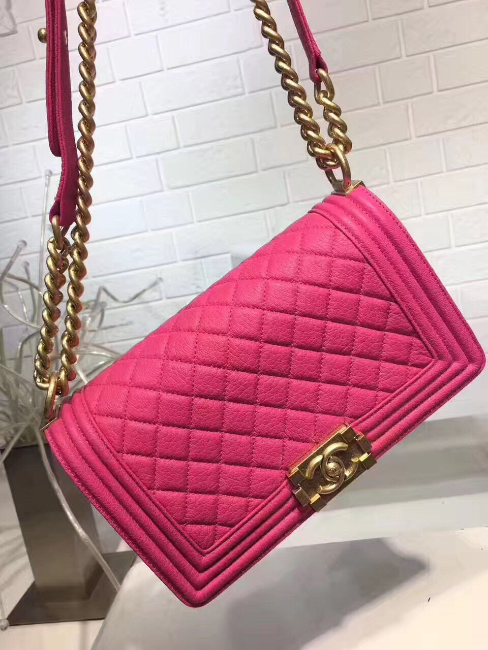 Túi xách Chanel Boy Lambskin Gold Hardware 25cm-TXCN013