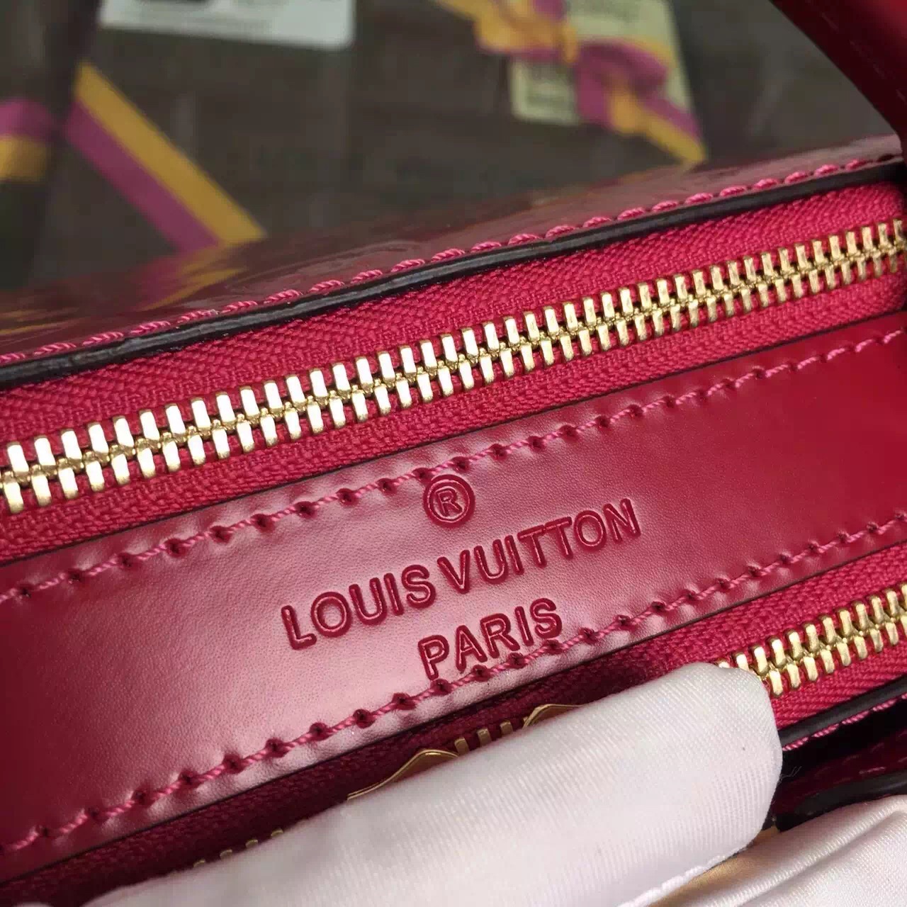 Louis vuitton monogram Vernis Leather Melrose Bag-M42694-txlv158(4)