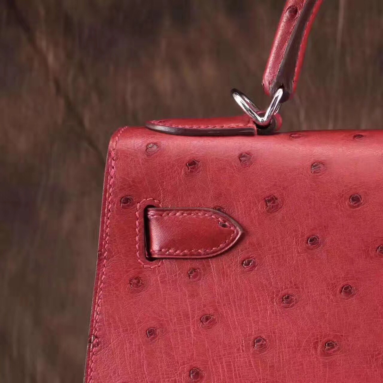 Túi Xách Hermes Kelly Siêu Cấp Da Đà Điểu - TXHM022 Túi Xách Hermes Kelly Siêu Cấp Da Đà Điểu - TXHM022