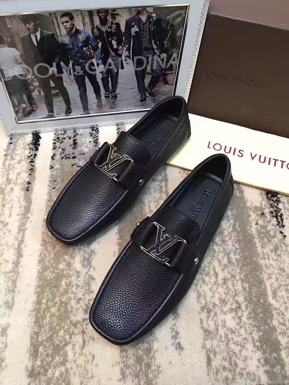 Giày lười nam Louis Vuitton siêu cấp - GNLV019