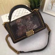 Túi xách Chanel Leboy da trăn siêu cấp - TXCN056