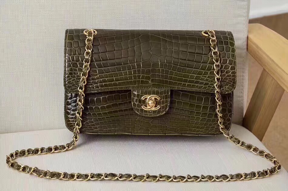 Túi xách Chanel Classic da cá sấu siêu cấp - TXCN163