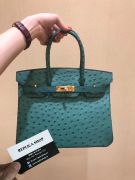 Túi xách Hermes Birkin siêu cấp da đà điểu - TXHM047