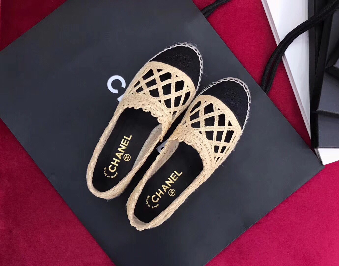 Giày Chanel đế cói siêu cấp - GNCN039