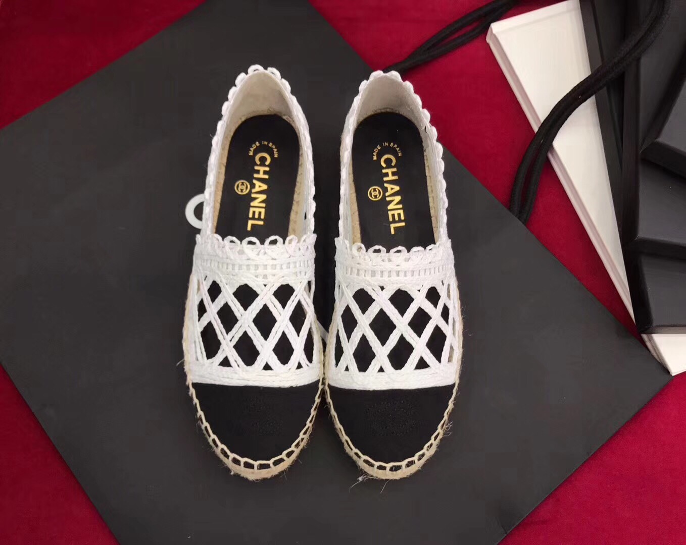 Giày Chanel đế cói siêu cấp - GNCN040