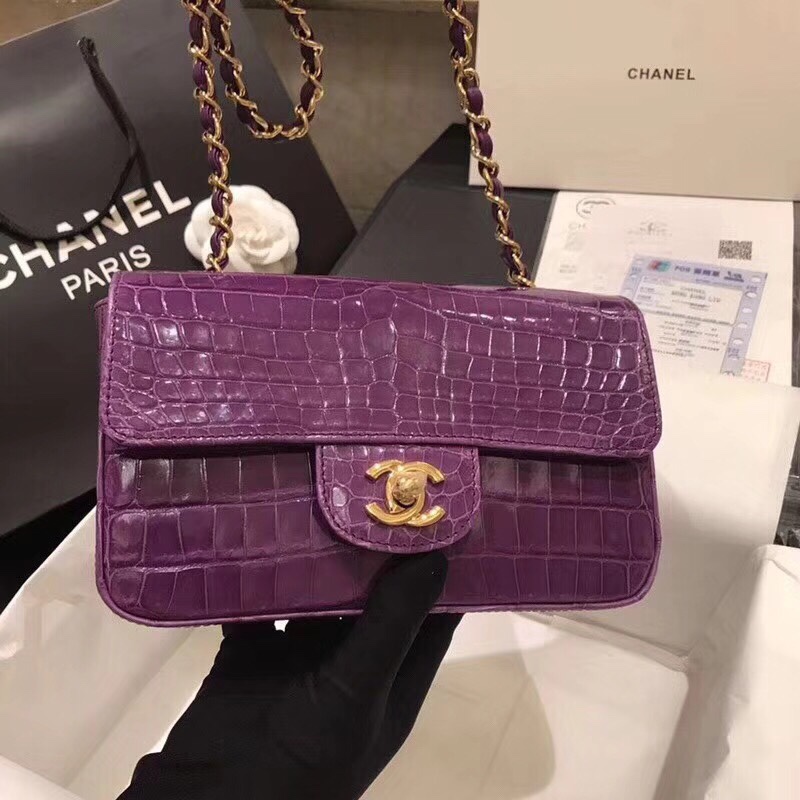 Túi xách Chanel Classic cá sấu VIP - TXCN217