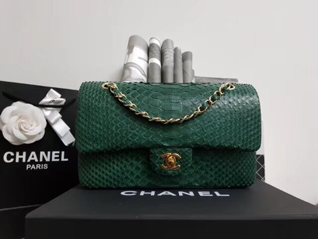 Túi xách Chanel Classic da trăn siêu cấp VIP - TXCN295