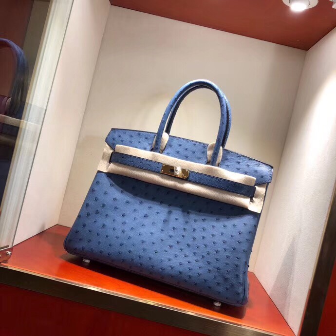 Túi xách Hermes Birkin da đà điểu siêu cấp VIP - TXHM084