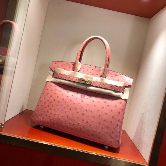 Túi xách Hermes Birkin da đà điểu siêu cấp VIP - TXHM086