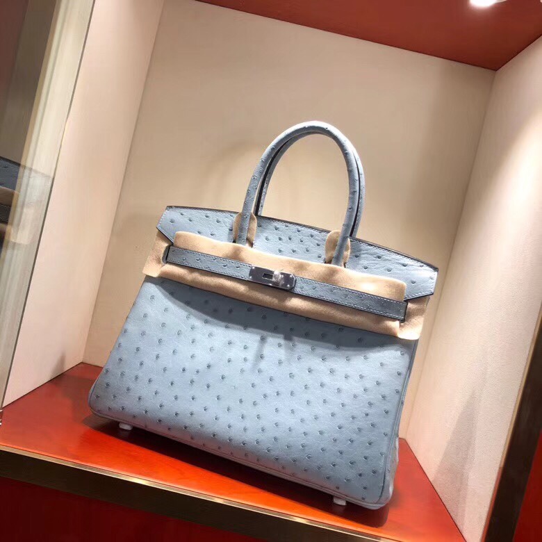 Túi xách Hermes Birkin da đà điểu siêu cấp VIP - TXHM088