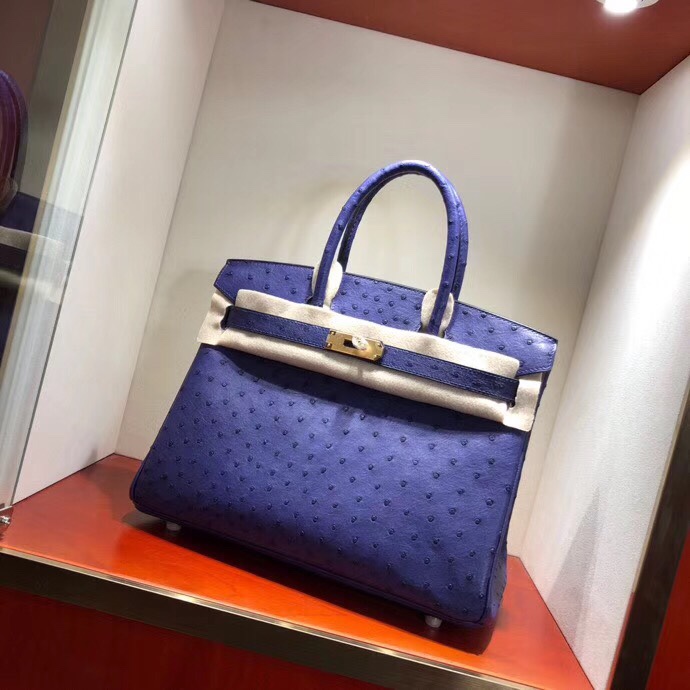 Túi xách Hermes Birkin da đà điểu siêu cấp VIP - TXHM089