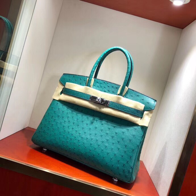 Túi xách Hermes Birkin da đà điểu siêu cấp VIP - TXHM090