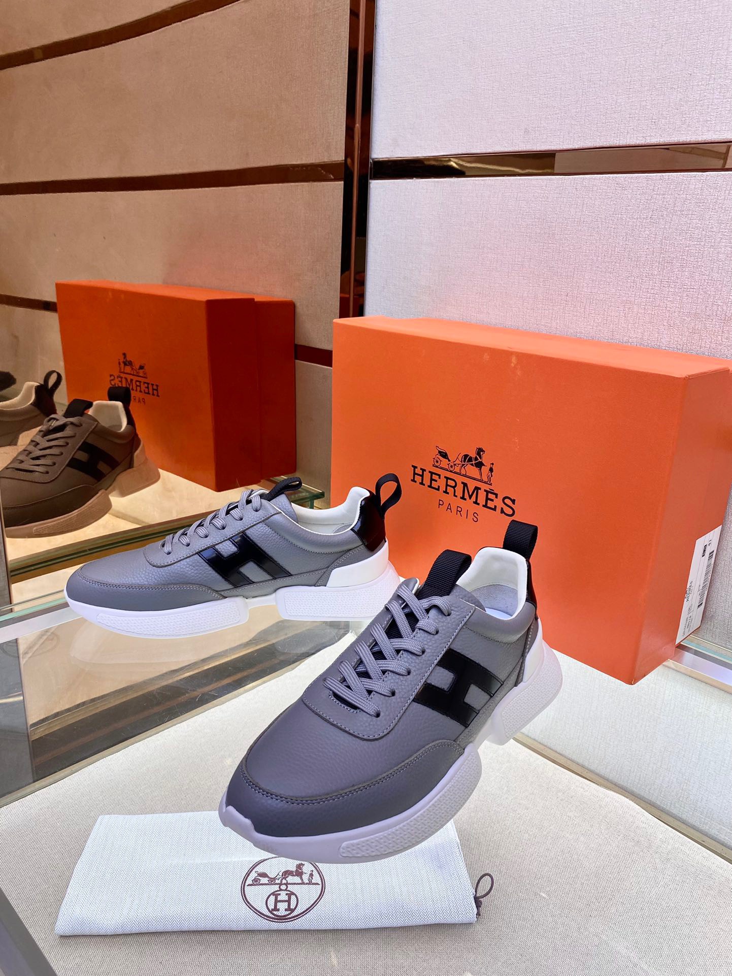 Giày nam Hermes Siêu Cấp RLCHM1829