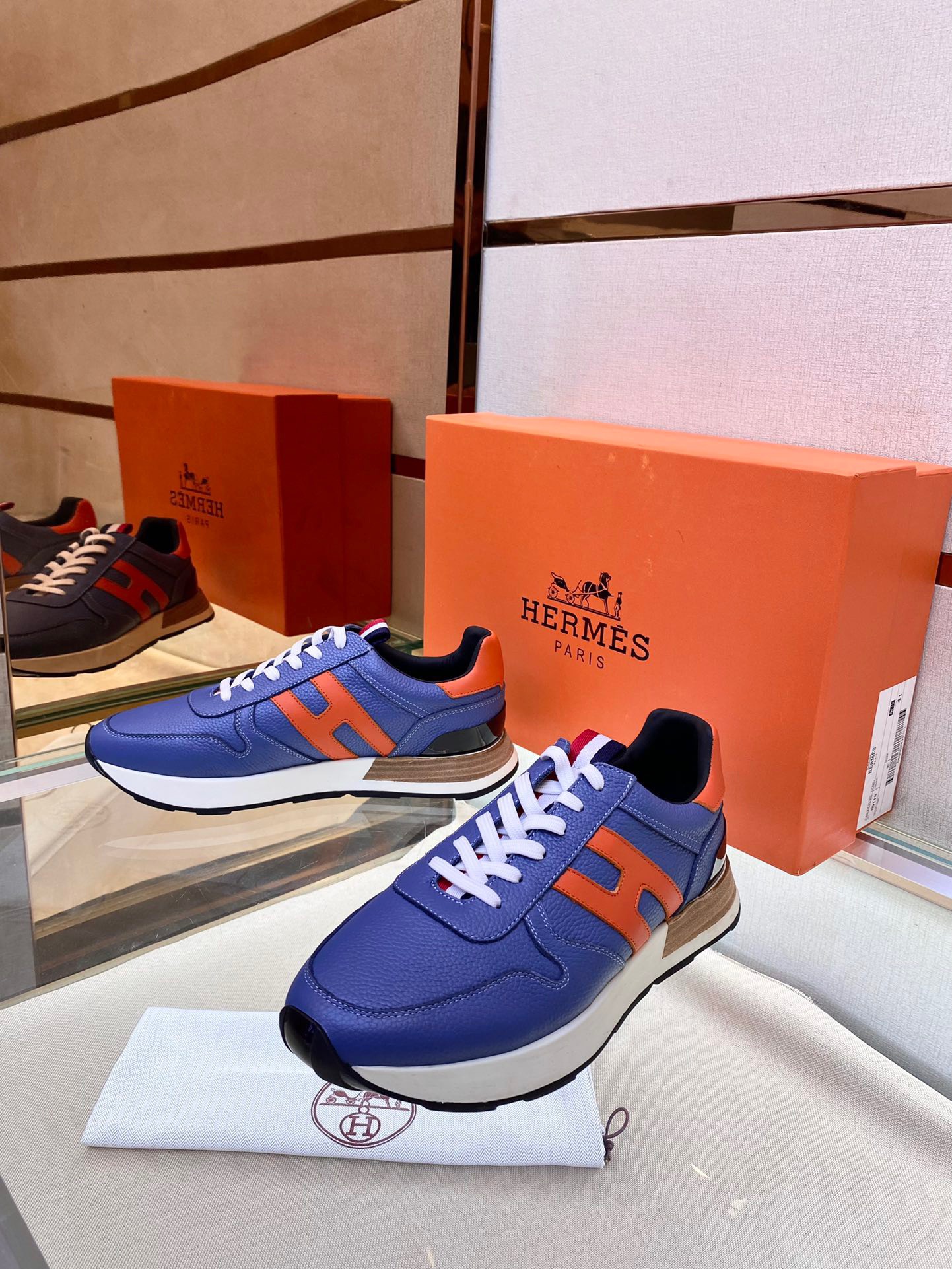 Giày nam Hermes Siêu Cấp RLCHM1832