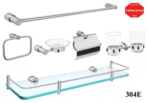 Bộ phụ kiện inox cao cấp 6 món 304E