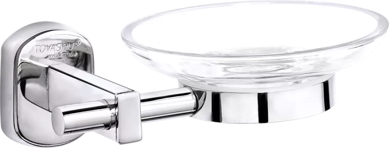 Kệ xà bông kiếng nắp ovan 304-C2