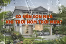 Có nên sơn nhà khi trời nồm trời mưa?