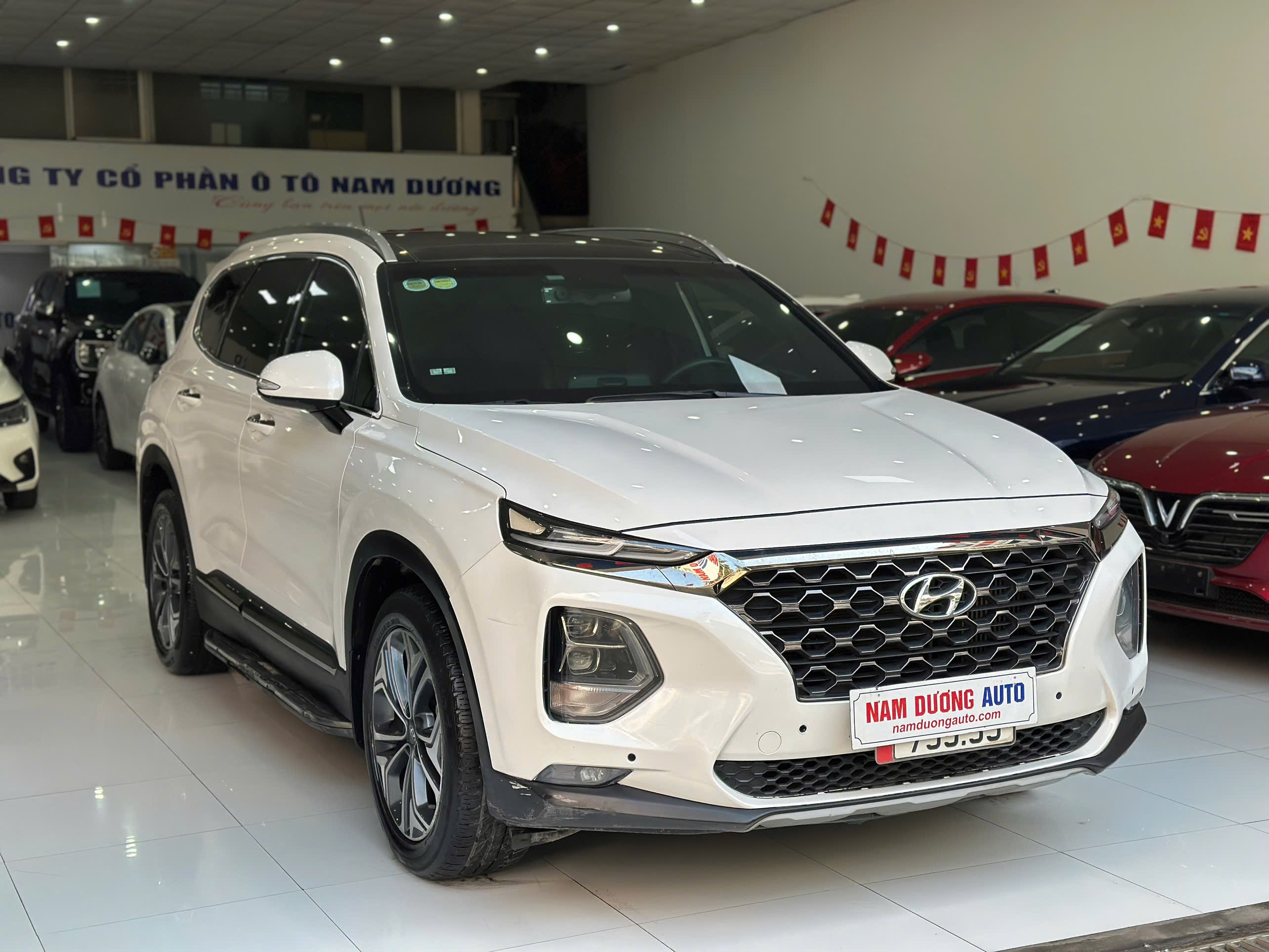 SantaFe 2.2D 2020 màu trắng