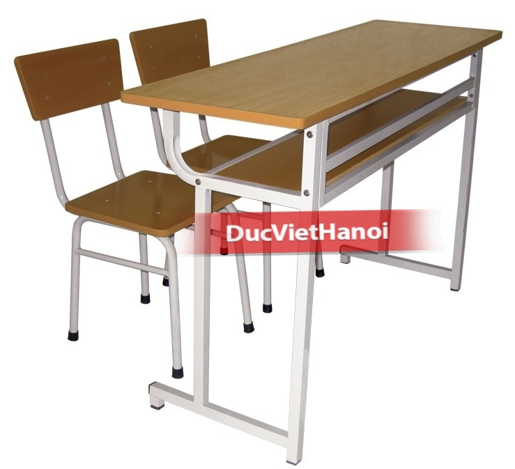 Bàn học sinh đơn 2 ghế rời cao 1200x400x650 - 346SFA