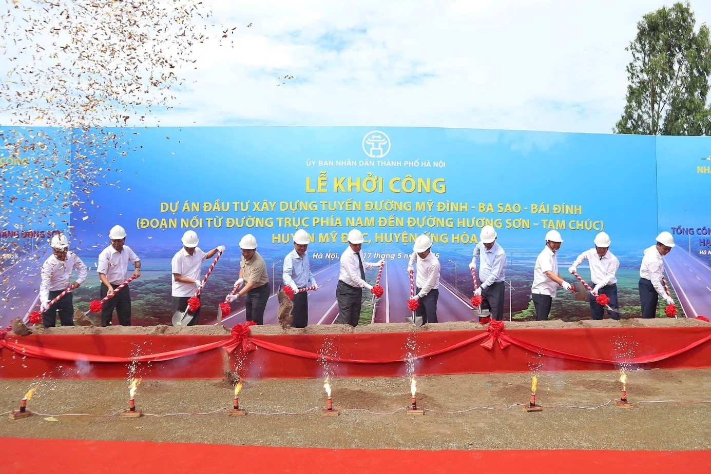 Liên danh Tổng công ty Thăng Long trúng thầu thi công xây dựng trục đường Mỹ Đình - Ba Sao - Bái Đính