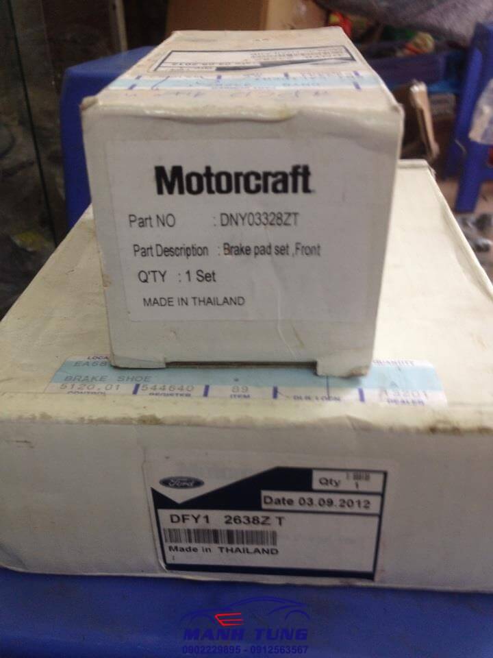 MÁ PHANH TRƯỚC , SAU FIESTA