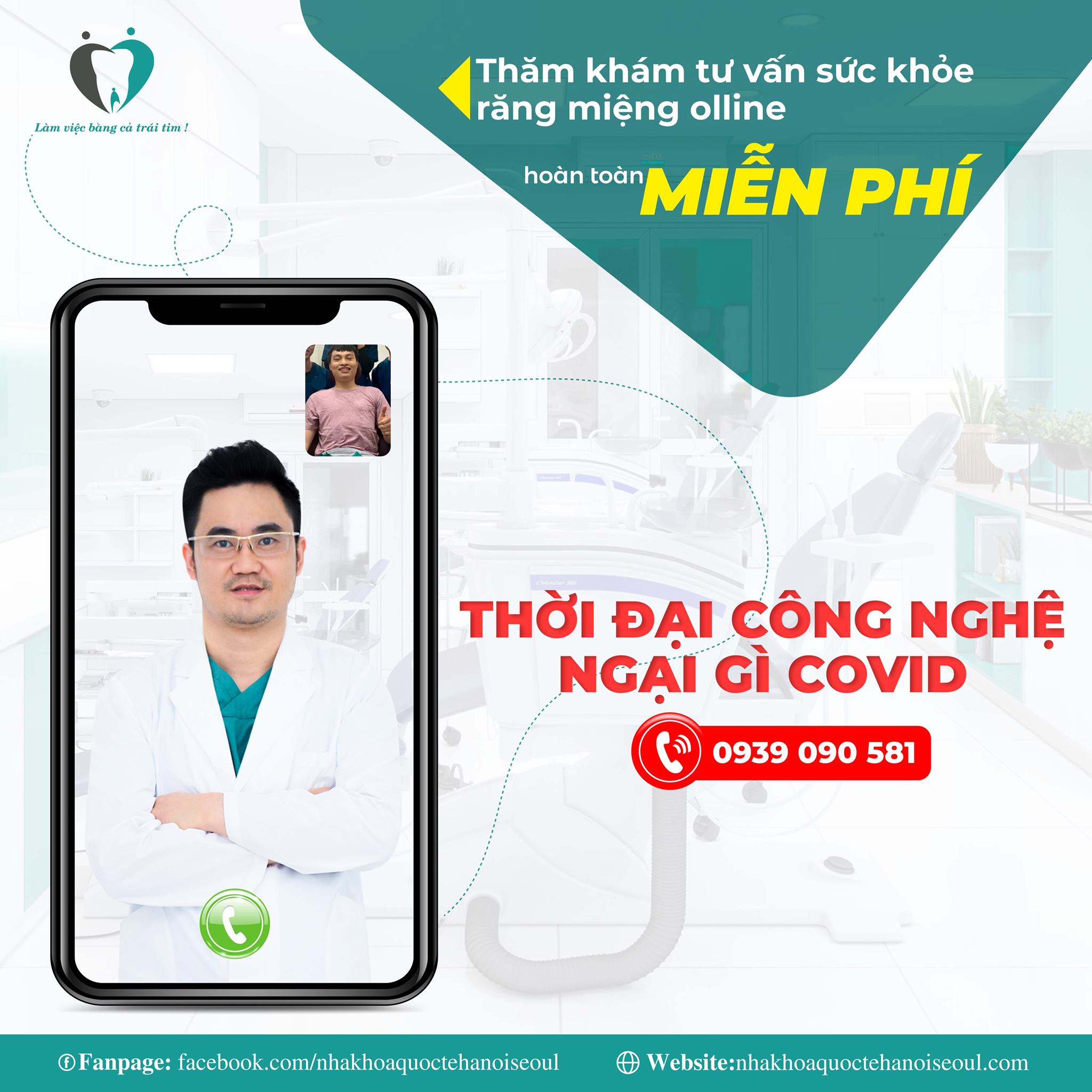 Thăm khám tư vấn sức khỏe răng miệng miễn phí mùa dịch