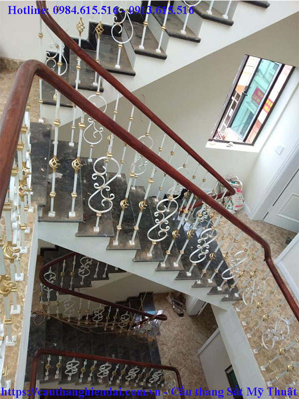 cầu thang sắt nghệ thuật đẹp - báo giá câu thang sắt nghệ thuật năm 2020