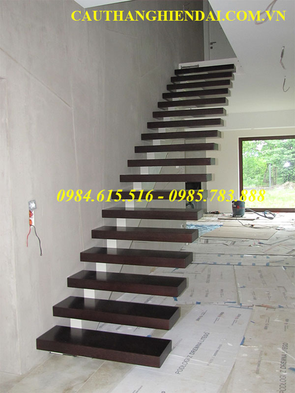 cầu thang xướng cá hộp đơn 100x100 giá re nhất hà nội