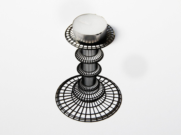 Giá để nến phẳng tạo hiệu ứng 3D cực 'độc' 2