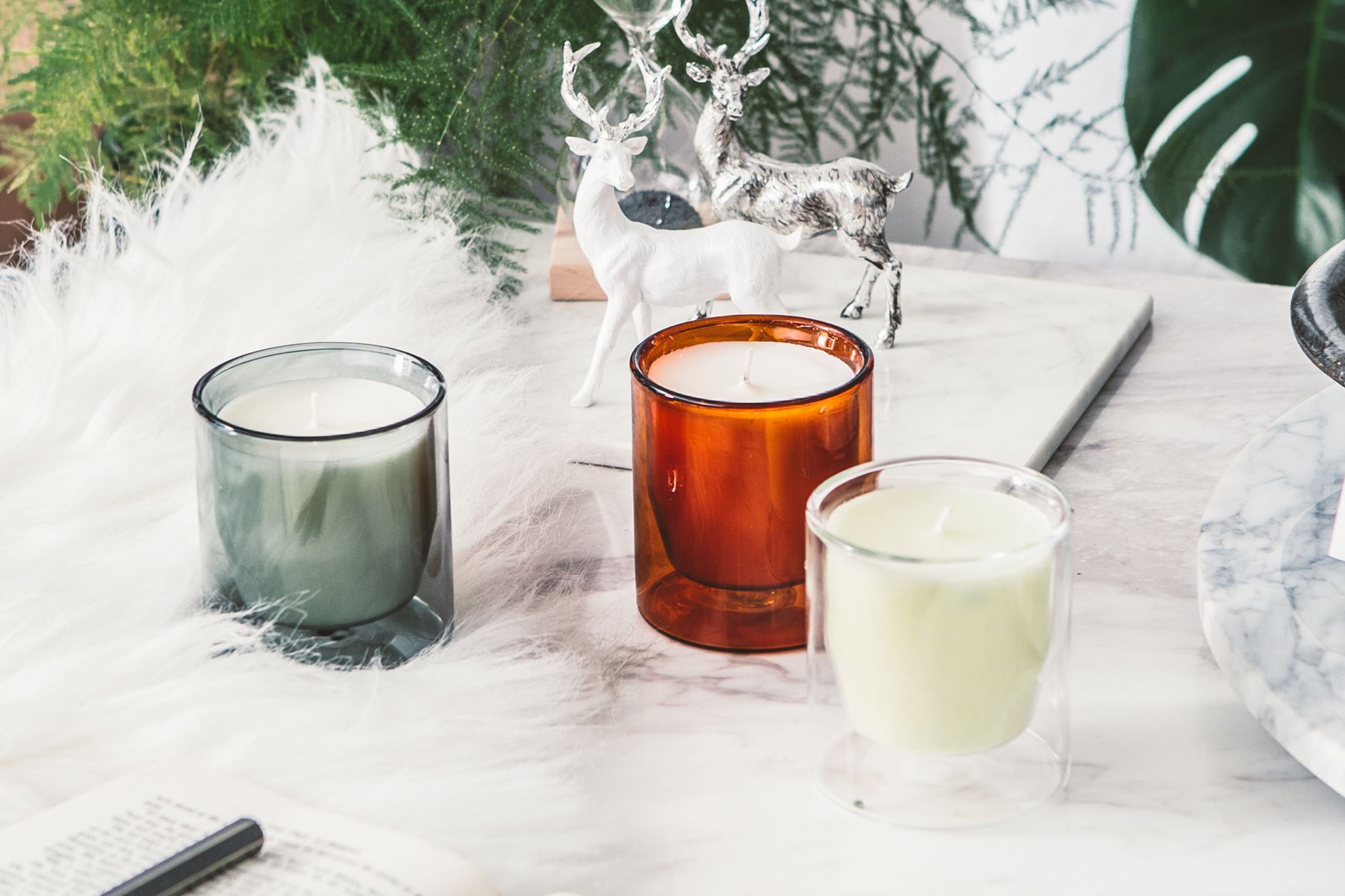 Yield french elegant candle