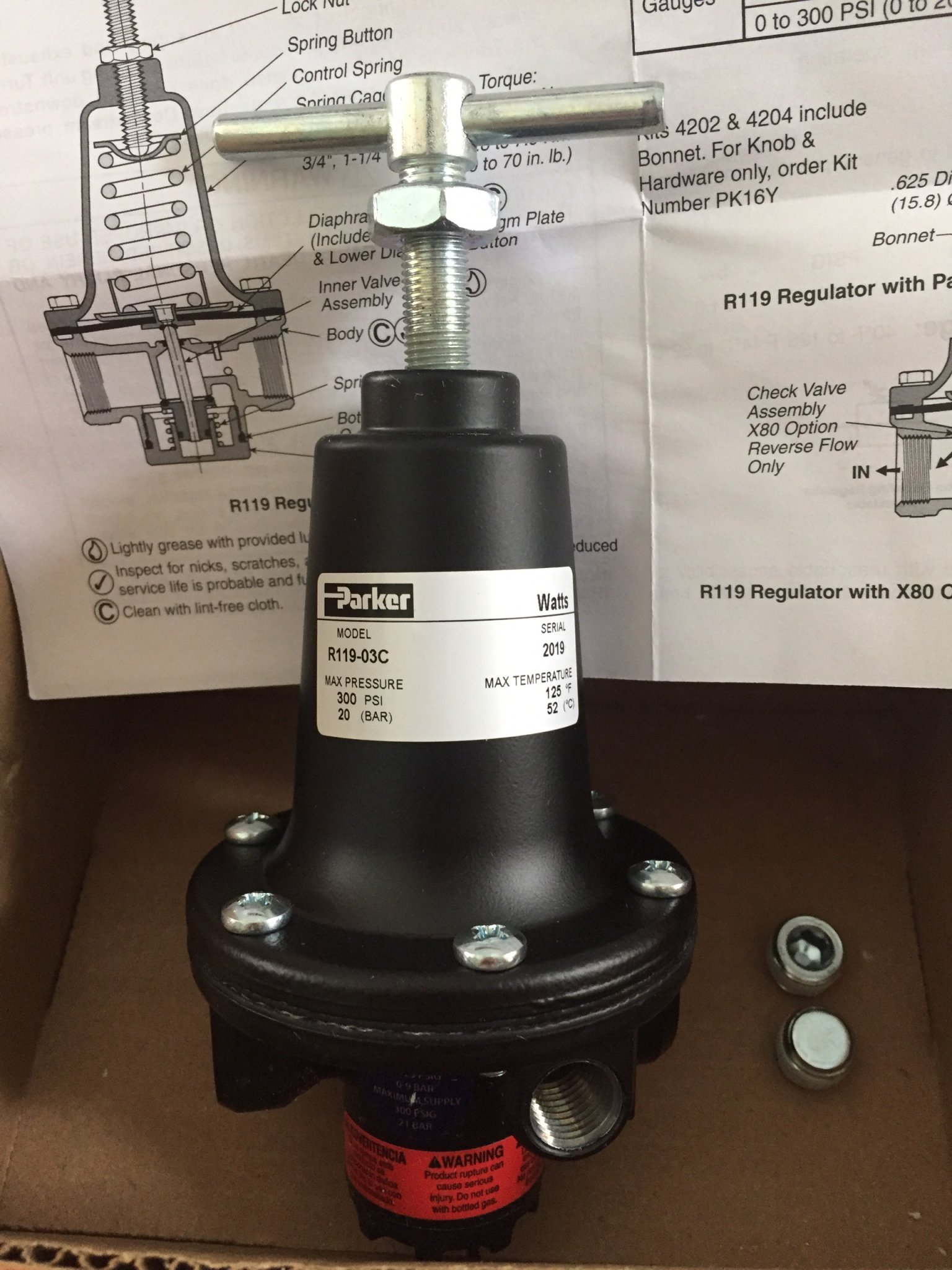 Điều áp PARKER R119-03C