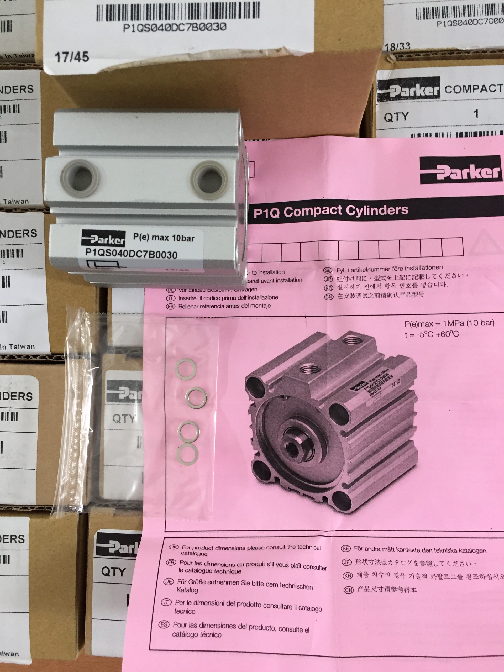 XY LANH KHI NEN PARKER P1QS040DC7G0030-2