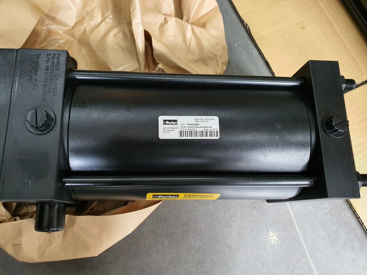Xy lanh khí nén Parker 1H000032680, Model: 5.00CDTC2ALUS19AC8.000